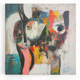 Large Abstract Expressionist Wall Art – Modern Colorful Canvas Print