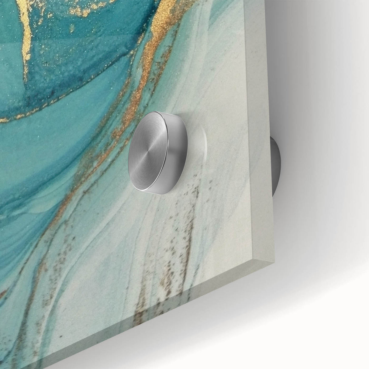 Upscale Abstract Art Collection – Teal & Gold Luxury Canvas