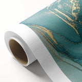 Upscale Abstract Art Collection – Teal & Gold Luxury Canvas