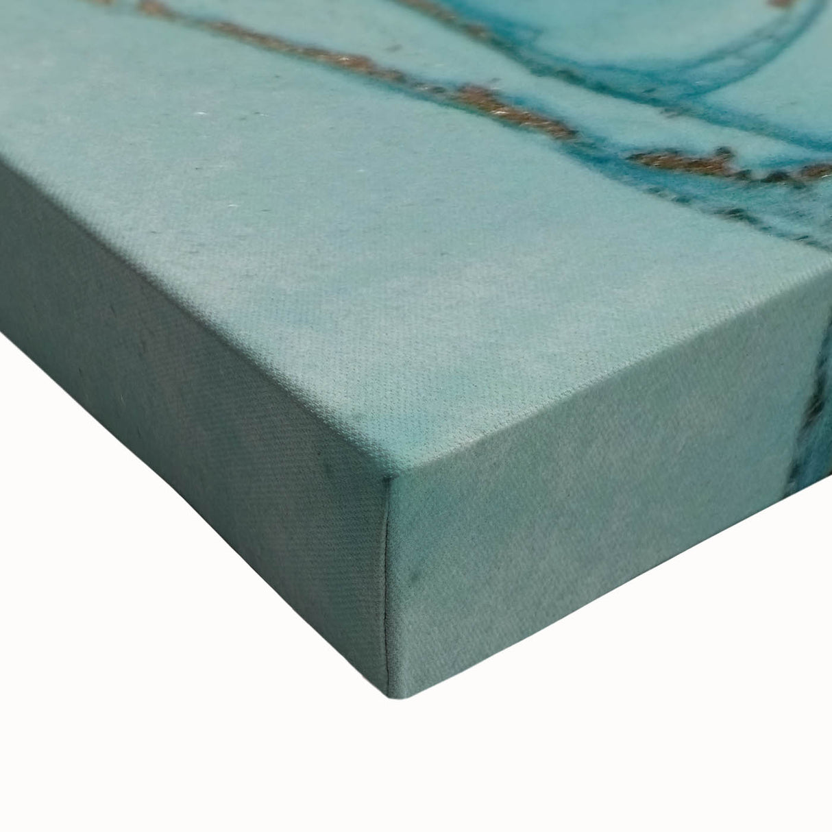Upscale Abstract Art Collection – Teal & Gold Luxury Canvas