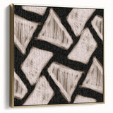 Earthen Harmony Abstracts - Geometric Triangular Abstract Art
