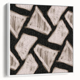Earthen Harmony Abstracts - Geometric Triangular Abstract Art