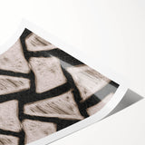 Earthen Harmony Abstracts - Geometric Triangular Abstract Art