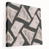 Earthen Harmony Abstracts - Geometric Triangular Abstract Art