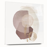 Contemporary Minimalist Wall Art – Beige and Brown Geometric Print