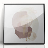 Contemporary Minimalist Wall Art – Beige and Brown Geometric Print