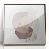 Contemporary Minimalist Wall Art – Beige and Brown Geometric Print