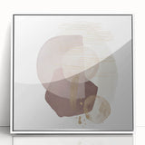 Contemporary Minimalist Wall Art – Beige and Brown Geometric Print