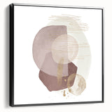 Contemporary Minimalist Wall Art – Beige and Brown Geometric Print