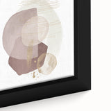 Contemporary Minimalist Wall Art – Beige and Brown Geometric Print