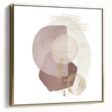 Contemporary Minimalist Wall Art – Beige and Brown Geometric Print