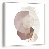 Contemporary Minimalist Wall Art – Beige and Brown Geometric Print