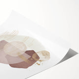 Contemporary Minimalist Wall Art – Beige and Brown Geometric Print