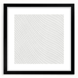 Contemporary Framed Abstract Art - Wavy Minimal Texture Design