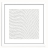 Contemporary Framed Abstract Art - Wavy Minimal Texture Design