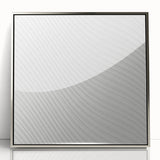 Contemporary Framed Abstract Art - Wavy Minimal Texture Design