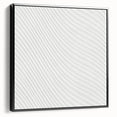 Contemporary Framed Abstract Art - Wavy Minimal Texture Design
