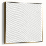 Contemporary Framed Abstract Art - Wavy Minimal Texture Design