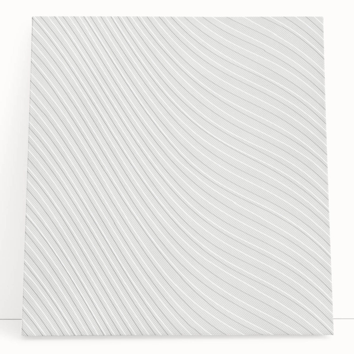 Contemporary Framed Abstract Art - Wavy Minimal Texture Design