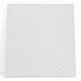 Contemporary Framed Abstract Art - Wavy Minimal Texture Design
