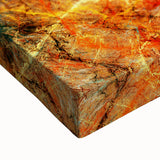 Geometric Abstract Art Prints – Chaotic Cyan & Firebrush Fusion