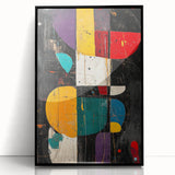 Modern Abstract Expressionist Wall Art – Geometric Canvas Print