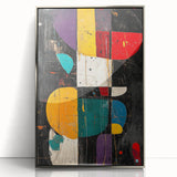 Modern Abstract Expressionist Wall Art – Geometric Canvas Print