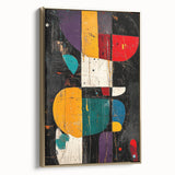 Modern Abstract Expressionist Wall Art – Geometric Canvas Print