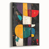 Modern Abstract Expressionist Wall Art – Geometric Canvas Print