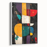 Modern Abstract Expressionist Wall Art – Geometric Canvas Print