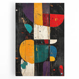 Modern Abstract Expressionist Wall Art – Geometric Canvas Print