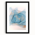 Premium Abstract Art Pieces – Sky Blue & Gold Luxury Canvas