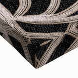 Earthen Harmony Abstracts - Curved Line Art in Black and Beige
