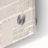 Textured Acrylic Wall Art - Subtle Modern Grid in Light Neutrals