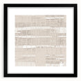 Textured Acrylic Wall Art - Subtle Modern Grid in Light Neutrals