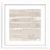 Textured Acrylic Wall Art - Subtle Modern Grid in Light Neutrals