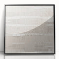 Textured Acrylic Wall Art - Subtle Modern Grid in Light Neutrals