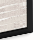 Textured Acrylic Wall Art - Subtle Modern Grid in Light Neutrals