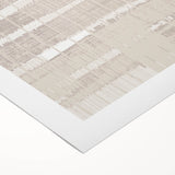 Textured Acrylic Wall Art - Subtle Modern Grid in Light Neutrals