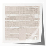Textured Acrylic Wall Art - Subtle Modern Grid in Light Neutrals