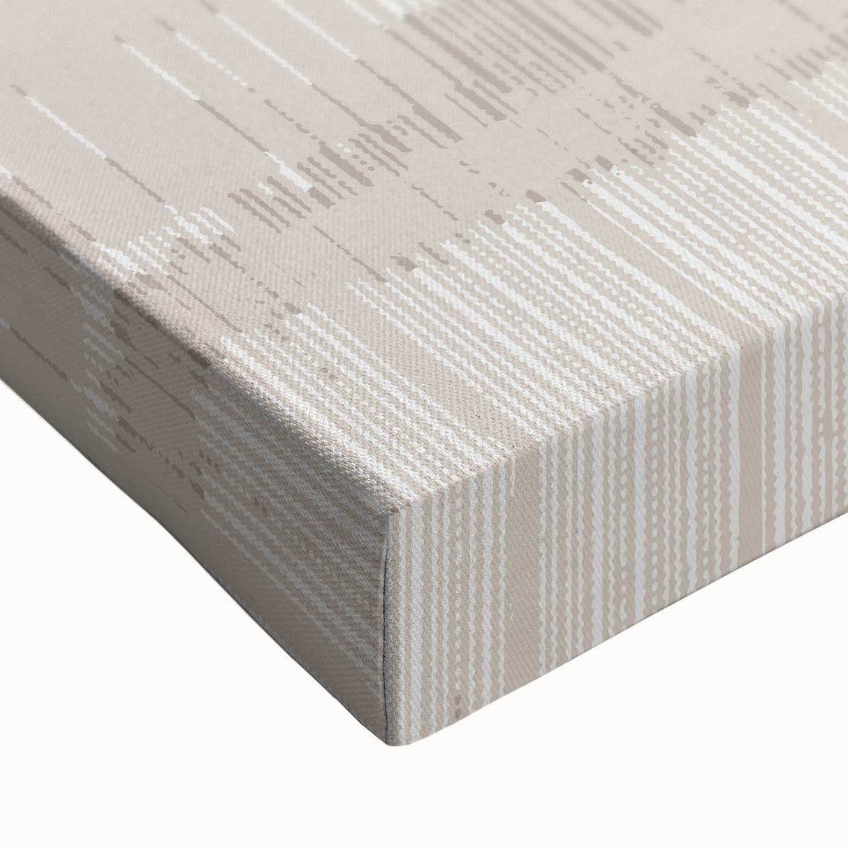 Textured Acrylic Wall Art - Subtle Modern Grid in Light Neutrals