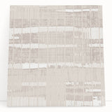 Textured Acrylic Wall Art - Subtle Modern Grid in Light Neutrals