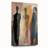 Elegant Abstract Figurative Wall Art – Modern Human Form Painting