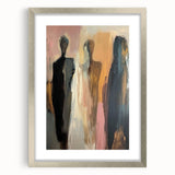 Elegant Abstract Figurative Wall Art – Modern Human Form Painting