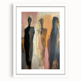 Elegant Abstract Figurative Wall Art – Modern Human Form Painting