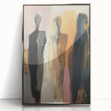 Elegant Abstract Figurative Wall Art – Modern Human Form Painting