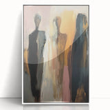 Elegant Abstract Figurative Wall Art – Modern Human Form Painting