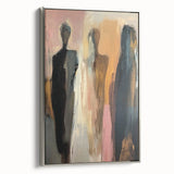 Elegant Abstract Figurative Wall Art – Modern Human Form Painting