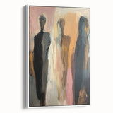 Elegant Abstract Figurative Wall Art – Modern Human Form Painting