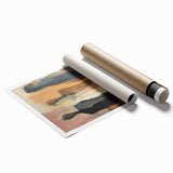 Elegant Abstract Figurative Wall Art – Modern Human Form Painting